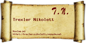 Trexler Nikolett névjegykártya