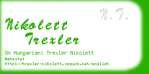 nikolett trexler business card